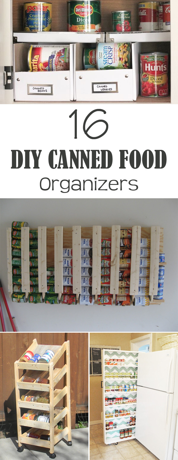 Canned Food Organizer DIY
 16 DIY Canned Food Organizers