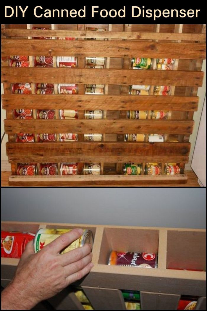 Canned Food Organizer DIY
 How to build a simple canned food dispenser in 2020
