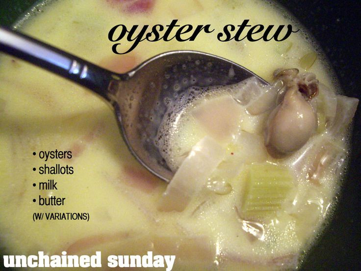 Canned Oyster Stew
 canned oyster stew
