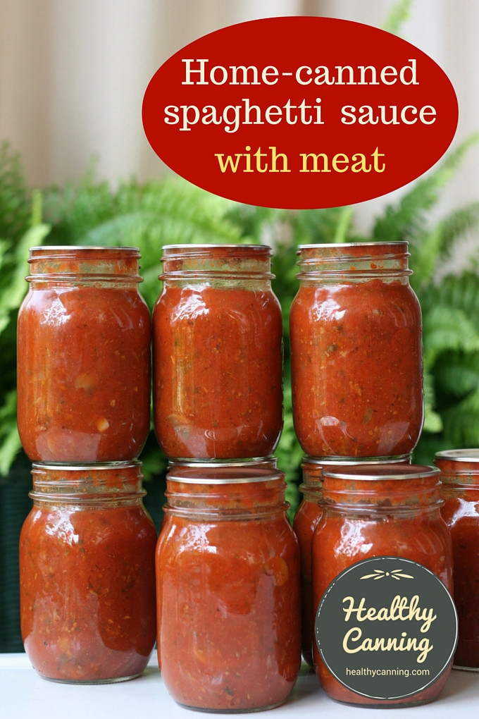 Canning Spaghetti Sauce Recipe
 Spaghetti Sauce with Meat Healthy Canning