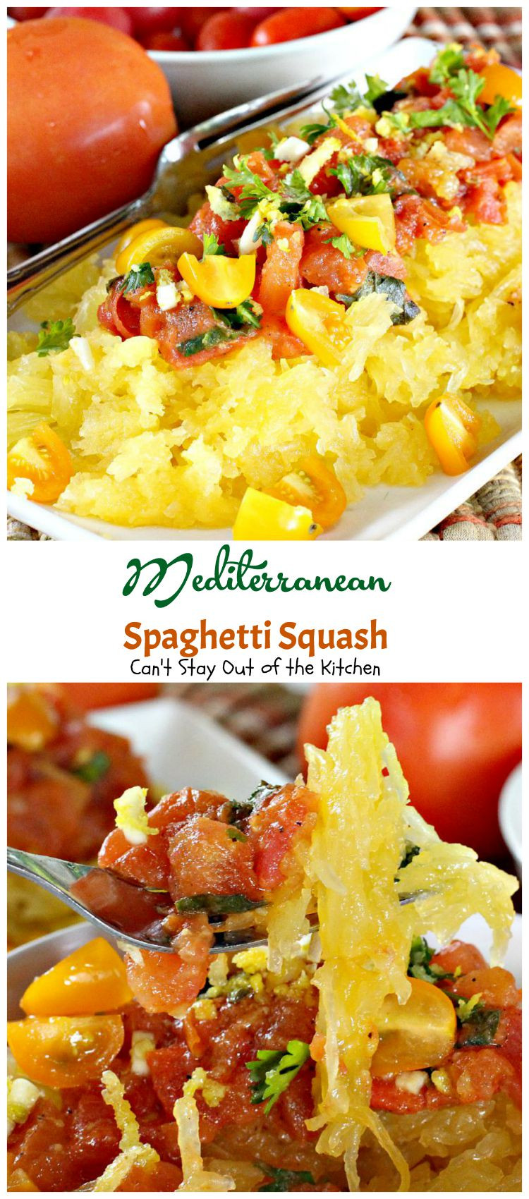 Canning Spaghetti Squash
 Mediterranean Spaghetti Squash Can t Stay Out of the Kitchen