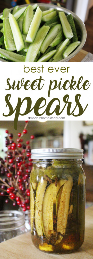 Canning Sweet Pickles
 The Best Sweet Pickle Recipe