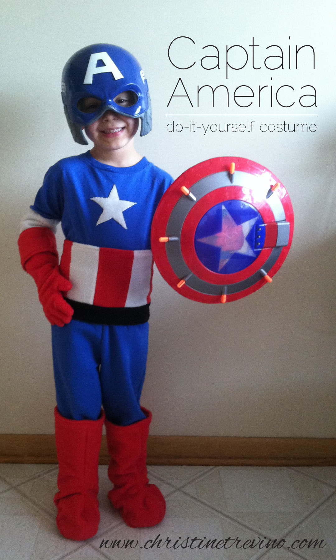 Captain America Mask DIY
 Captain America Costume Christine Trevino