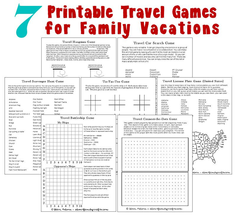 Car Activities For Adults
 printable