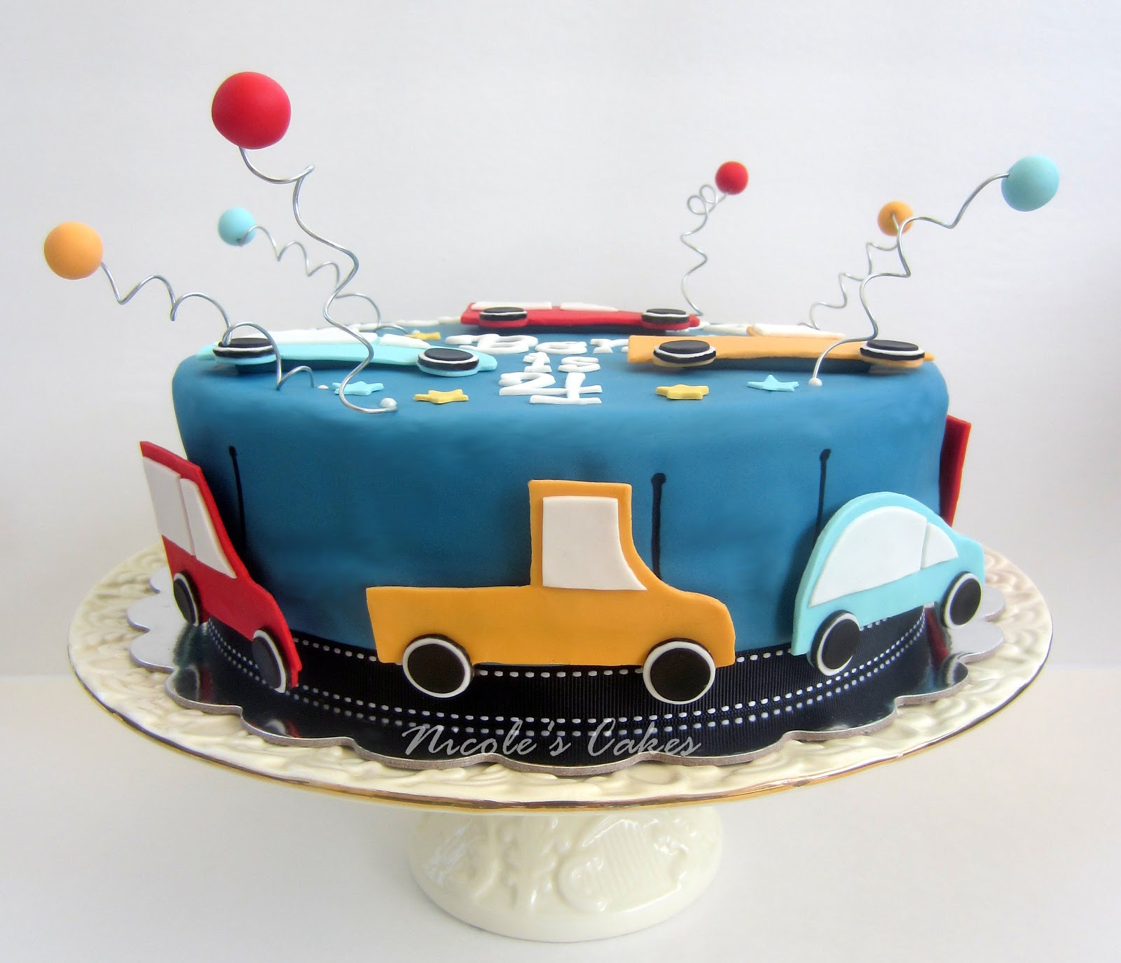 Car Birthday Cake
 Confections Cakes & Creations Car themed birthday cake