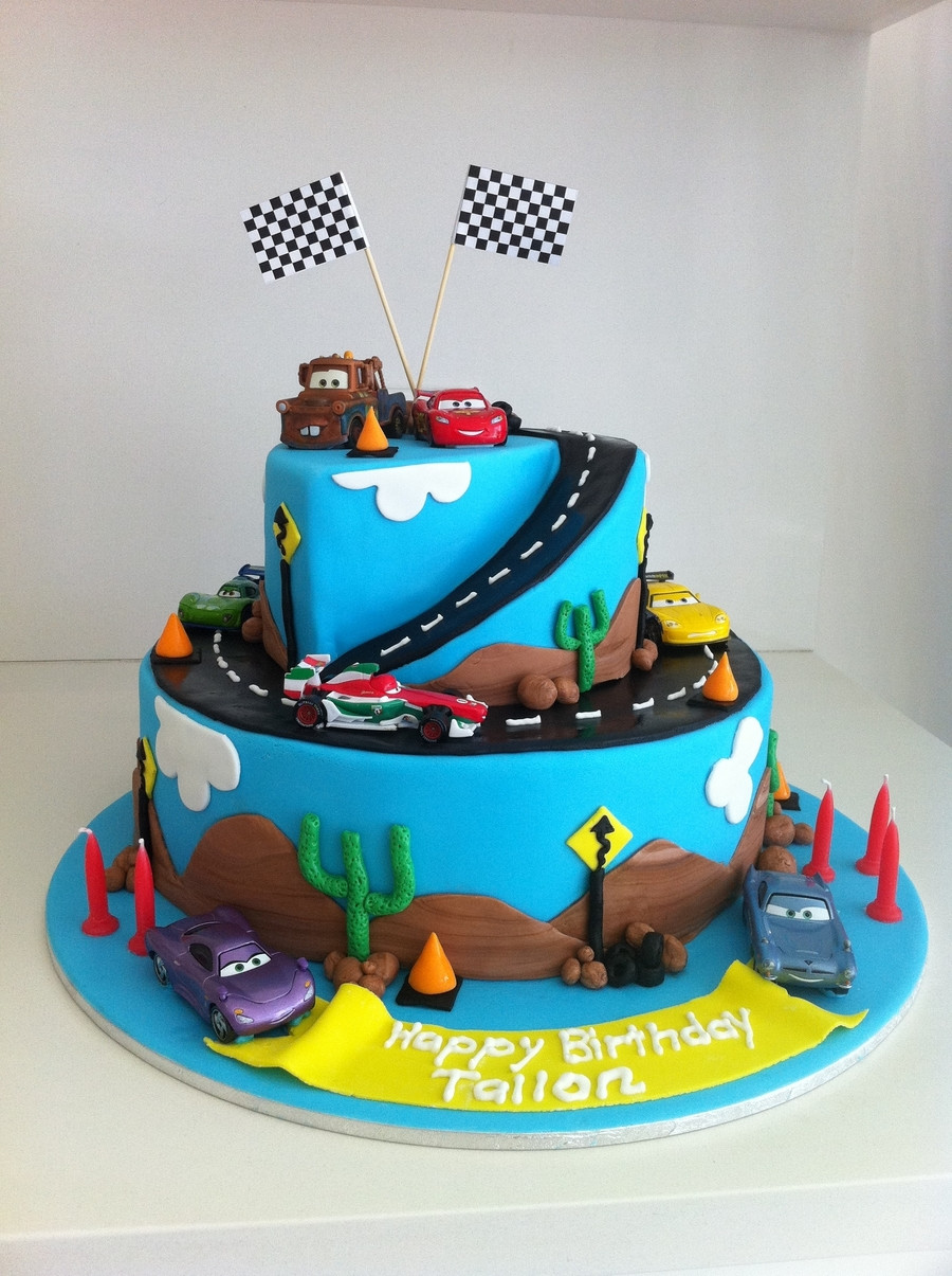 Car Birthday Cake
 Cars 2 Birthday Cake CakeCentral