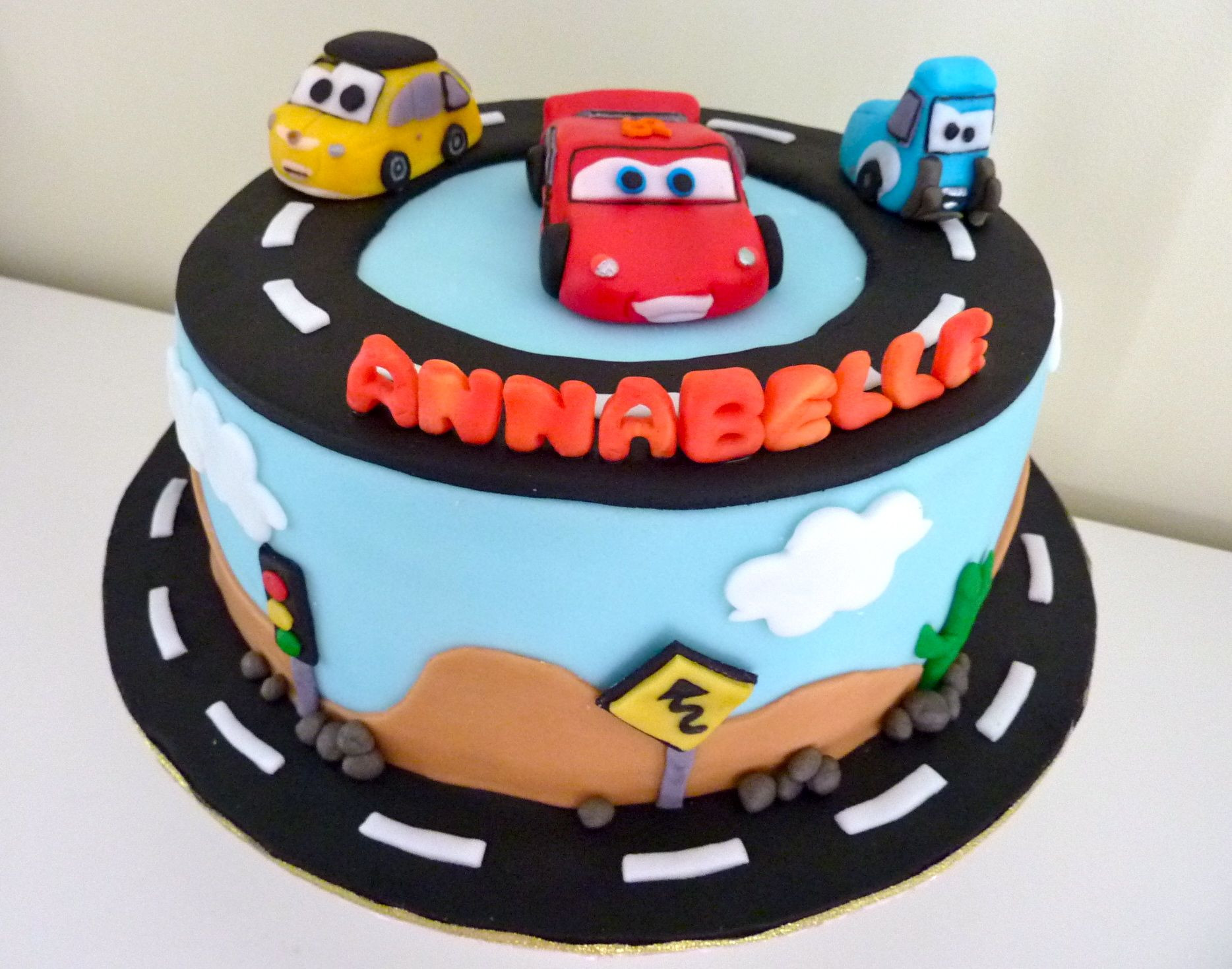Car Birthday Cake
 Cars birthday cake & cake pops