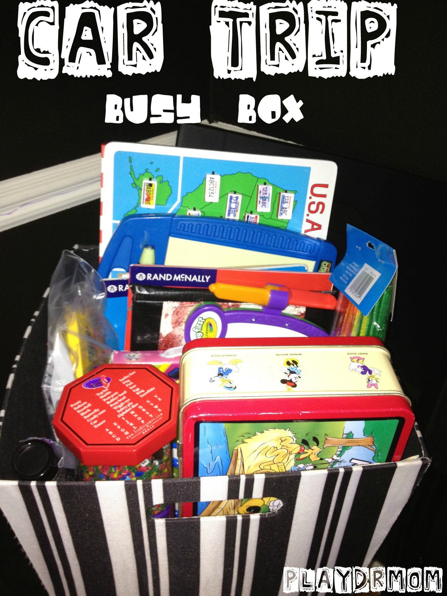 Car Travel Gift Basket Ideas
 Car Trip Busy Box Play Dr Mom