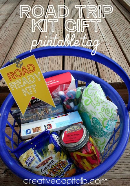 Car Travel Gift Basket Ideas
 The Perfect Road Trip Gift and Printable Tags ts