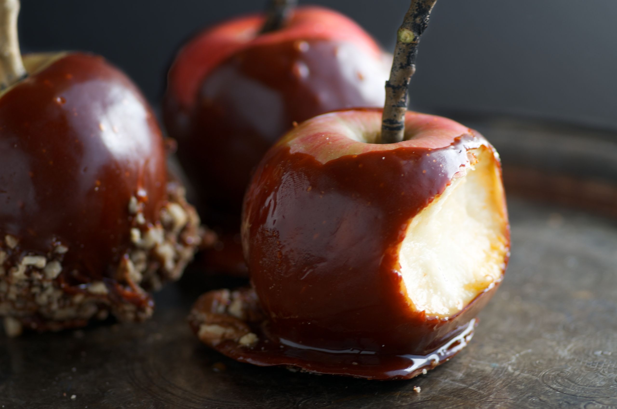 Caramel Candy Apples
 Spooky Honey Caramel Apples for Halloween Nourished Kitchen