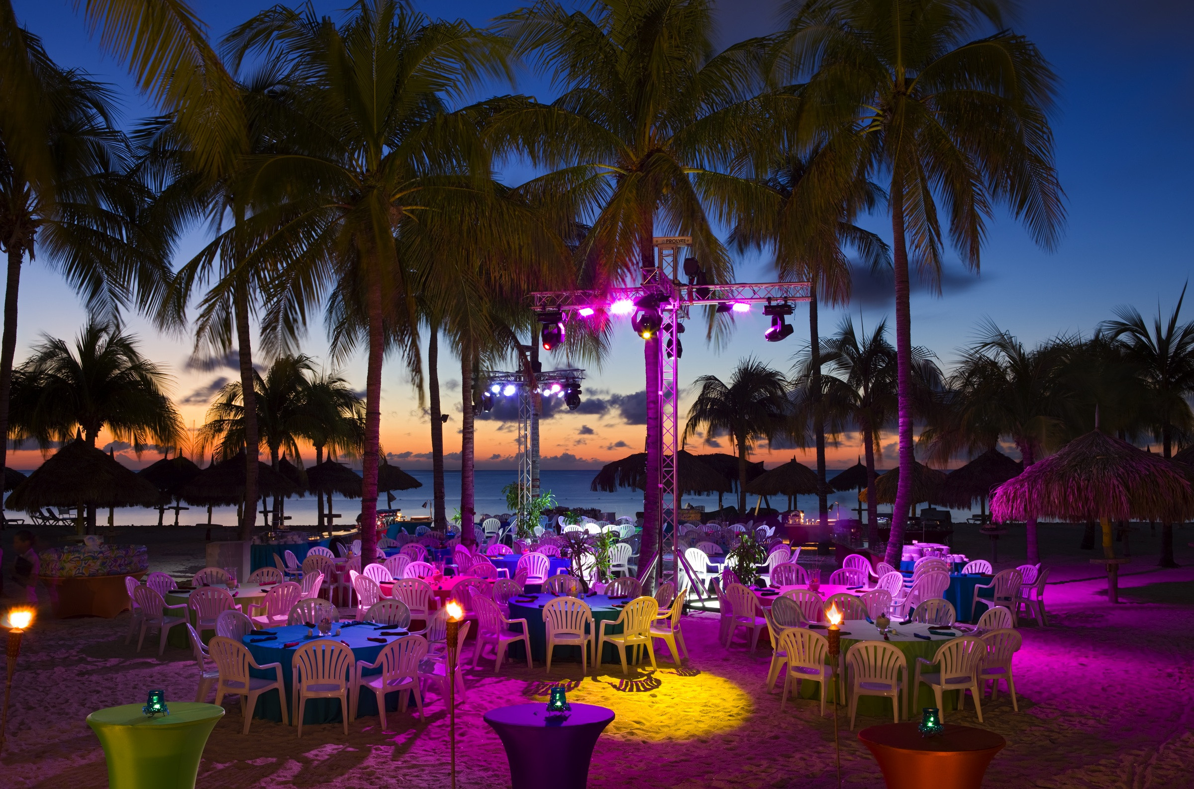 Caribbean Beach Party Ideas
 Location Aruba Marriott