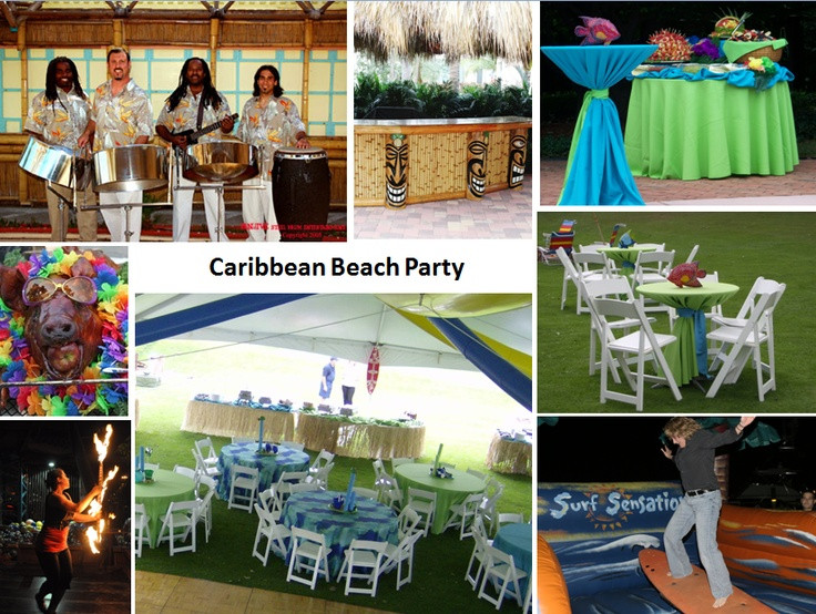 Caribbean Beach Party Ideas
 Pin by Rebecca Gagne on parties