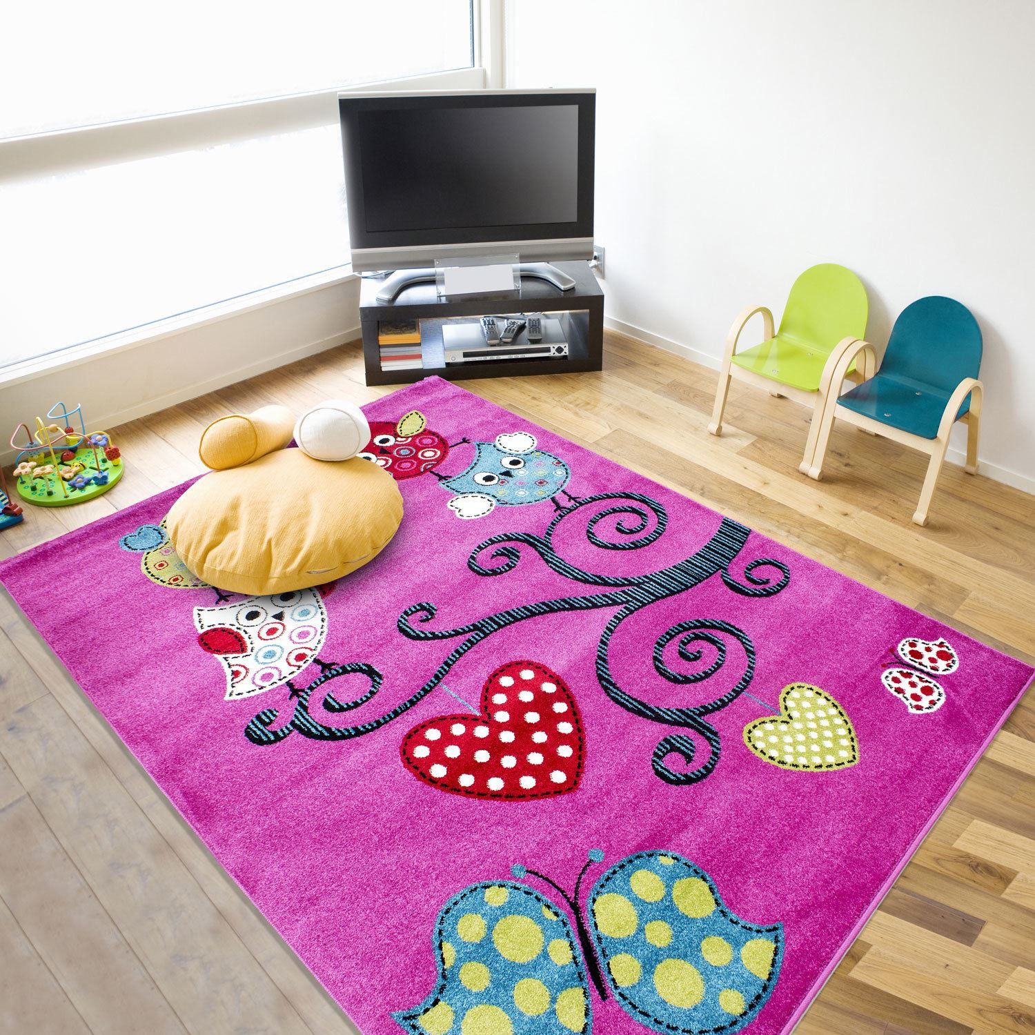 Carpet For Kids Bedroom
 Kids Childrens Soft Quality Bedroom Blue Pink Car Rugs