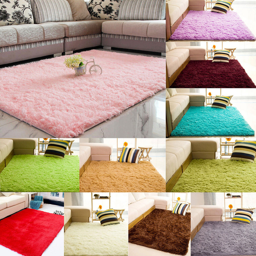 Carpet For Kids Bedroom
 Super Soft Modern Shag Area Rug Living Room Carpet Bedroom