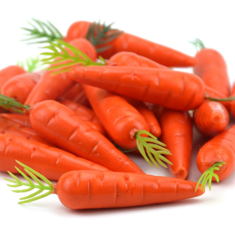 Carrot Fruit Or Vegetable
 Cheap 30 Pieces Carrots Mini Artificial Plastic Foam