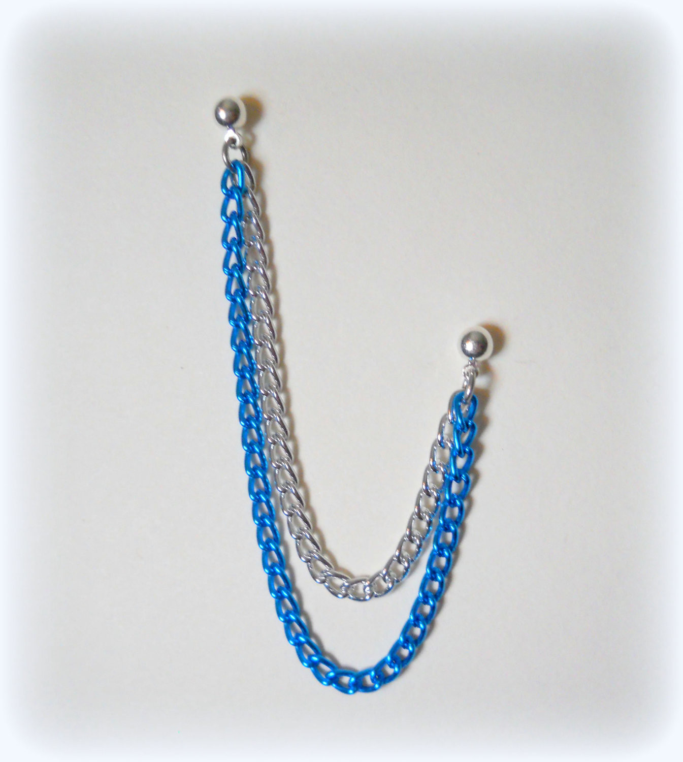 Cartilage Chain Earring
 Cartilage Chain Earring Double Chain Turquoise and by