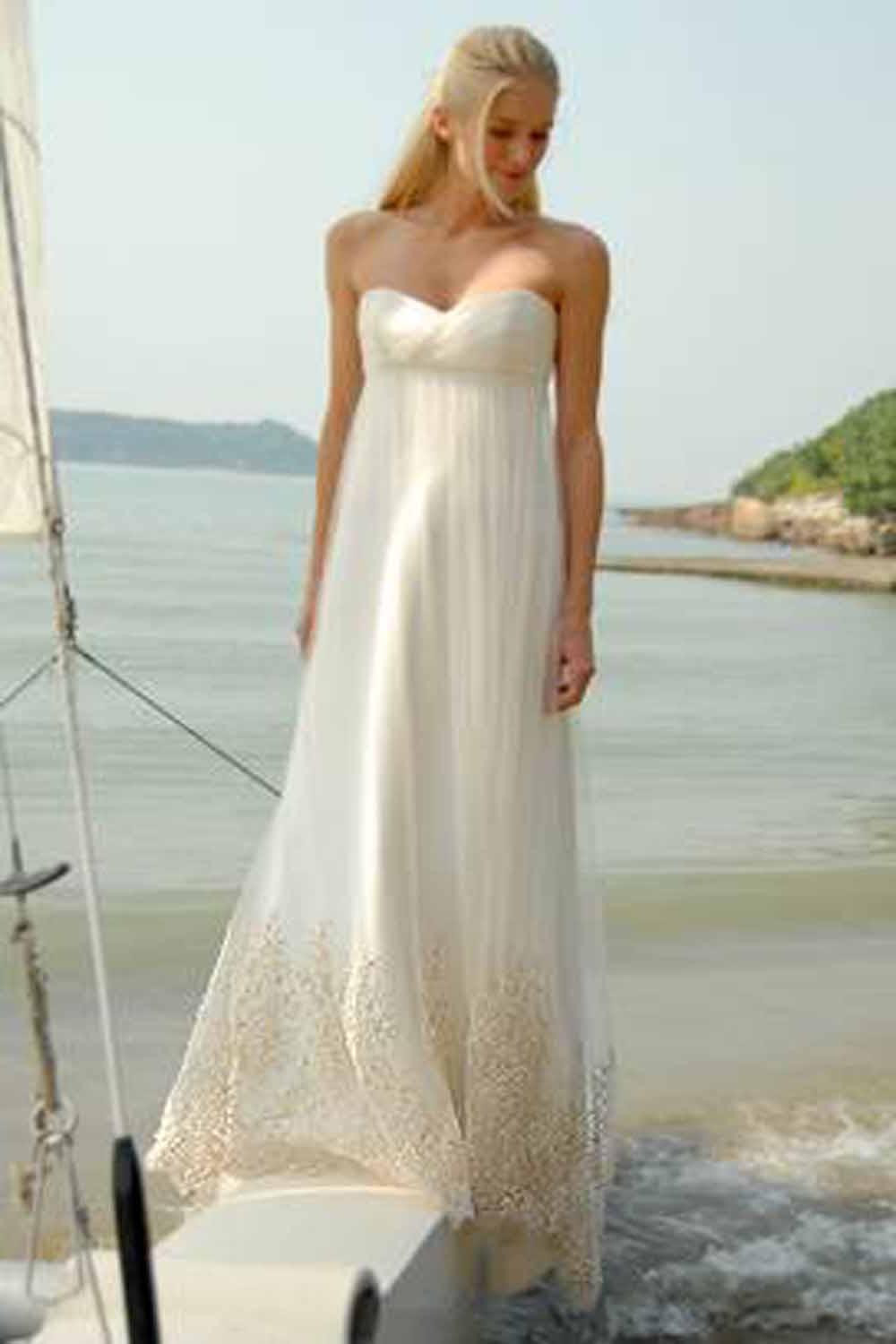 Casual Beach Wedding
 Hilary s blog casual beach wedding gowns 4