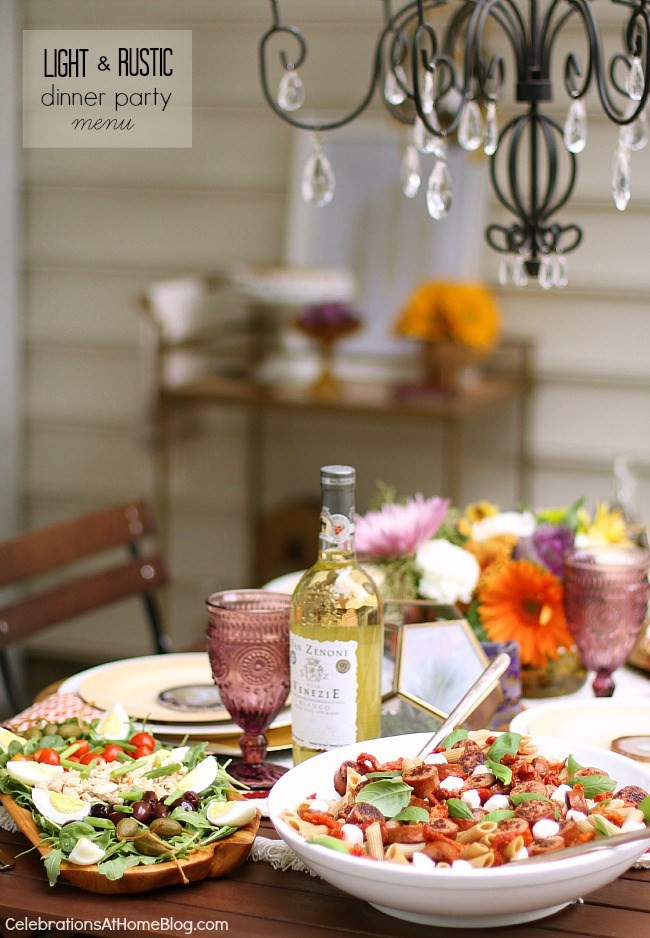 Casual Dinner Party Food Ideas
 Light & Rustic Dinner Party Menu Celebrations at Home