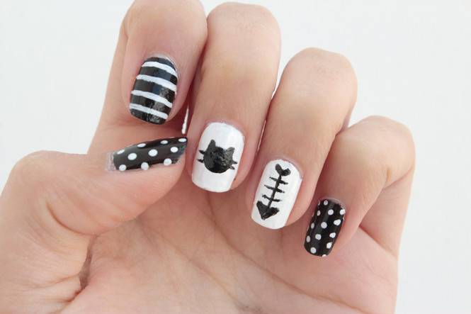 Cat Claw Nail Designs
 DIY Cat Nails Curly Made