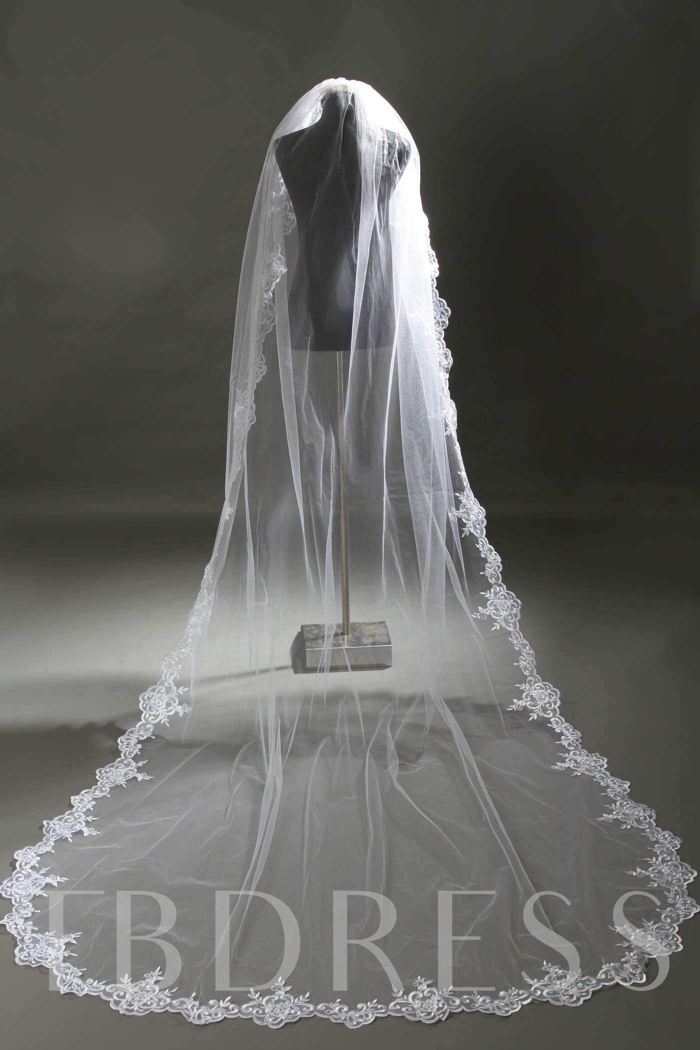 Cathedral Style Wedding Veils
 Cathedral Style Lace Wedding Veil Tbdress