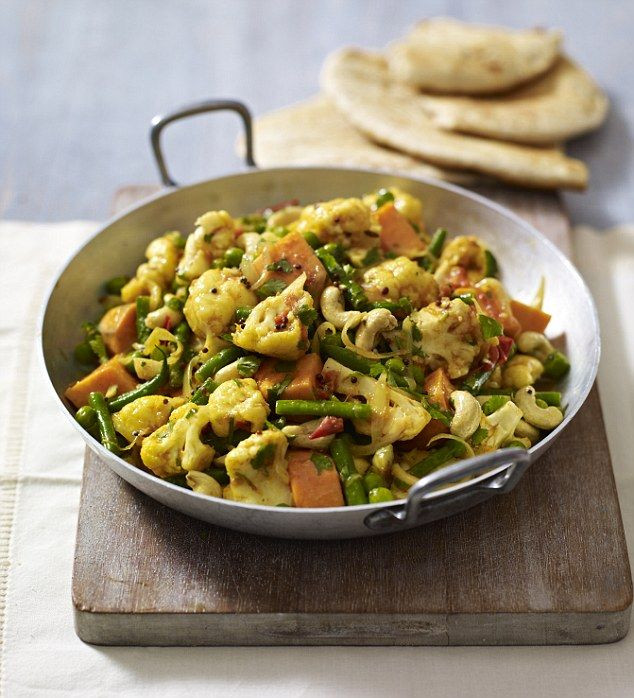 Cauliflower Main Dish Vegetarian Recipes
 Mary s perfect Cauliflower and sweet potato curry