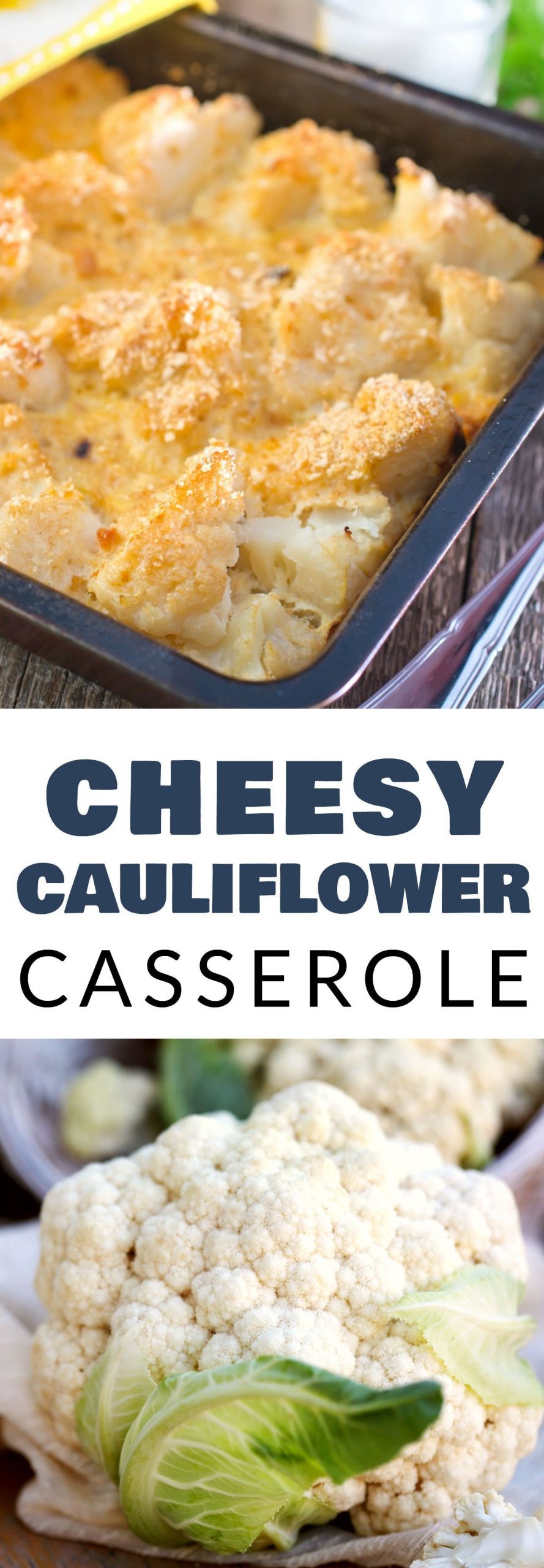 Cauliflower Main Dish Vegetarian Recipes
 Cheesy Cauliflower Casserole Recipe