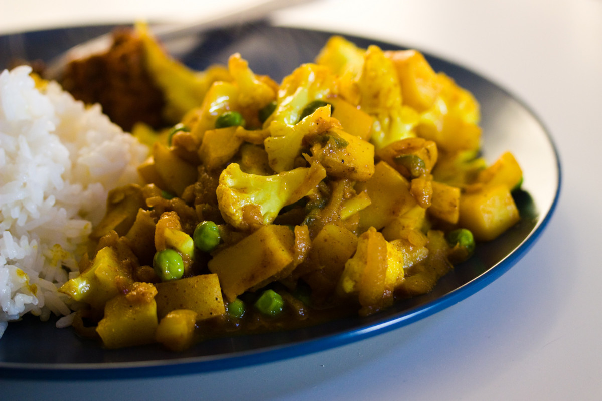 Cauliflower Recipes Indian
 Vegan Indian Food Recipe Crisp Gobi Matar Cauliflower