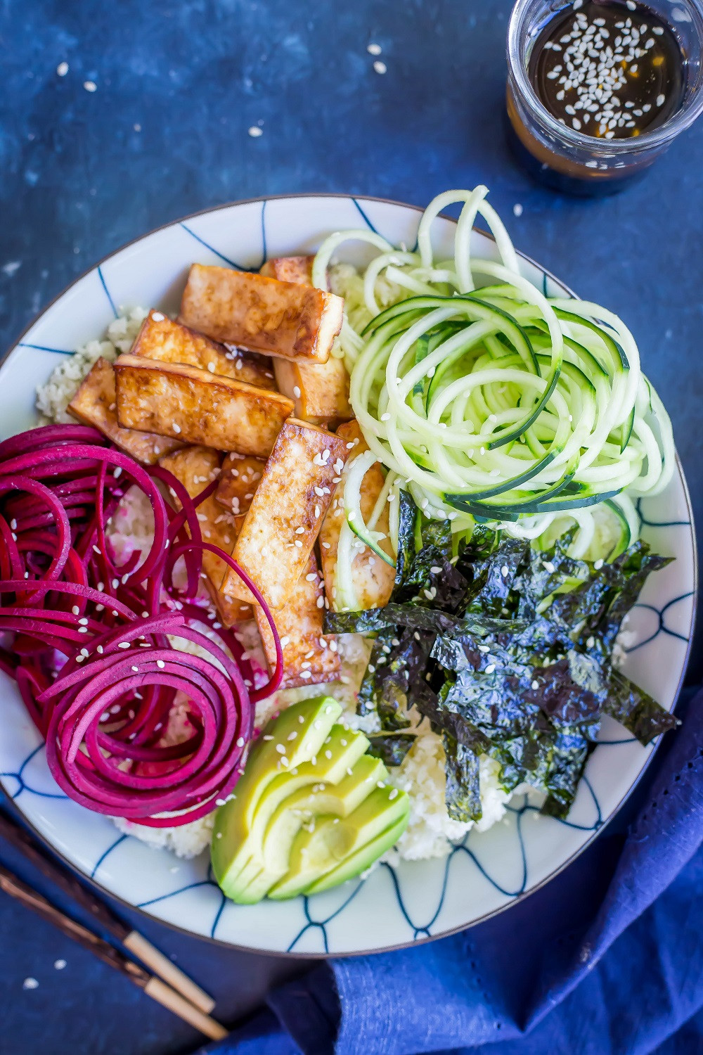 Cauliflower Rice Sushi
 Cauliflower Rice Sushi Bowls with Tofu By OhMyVeggies