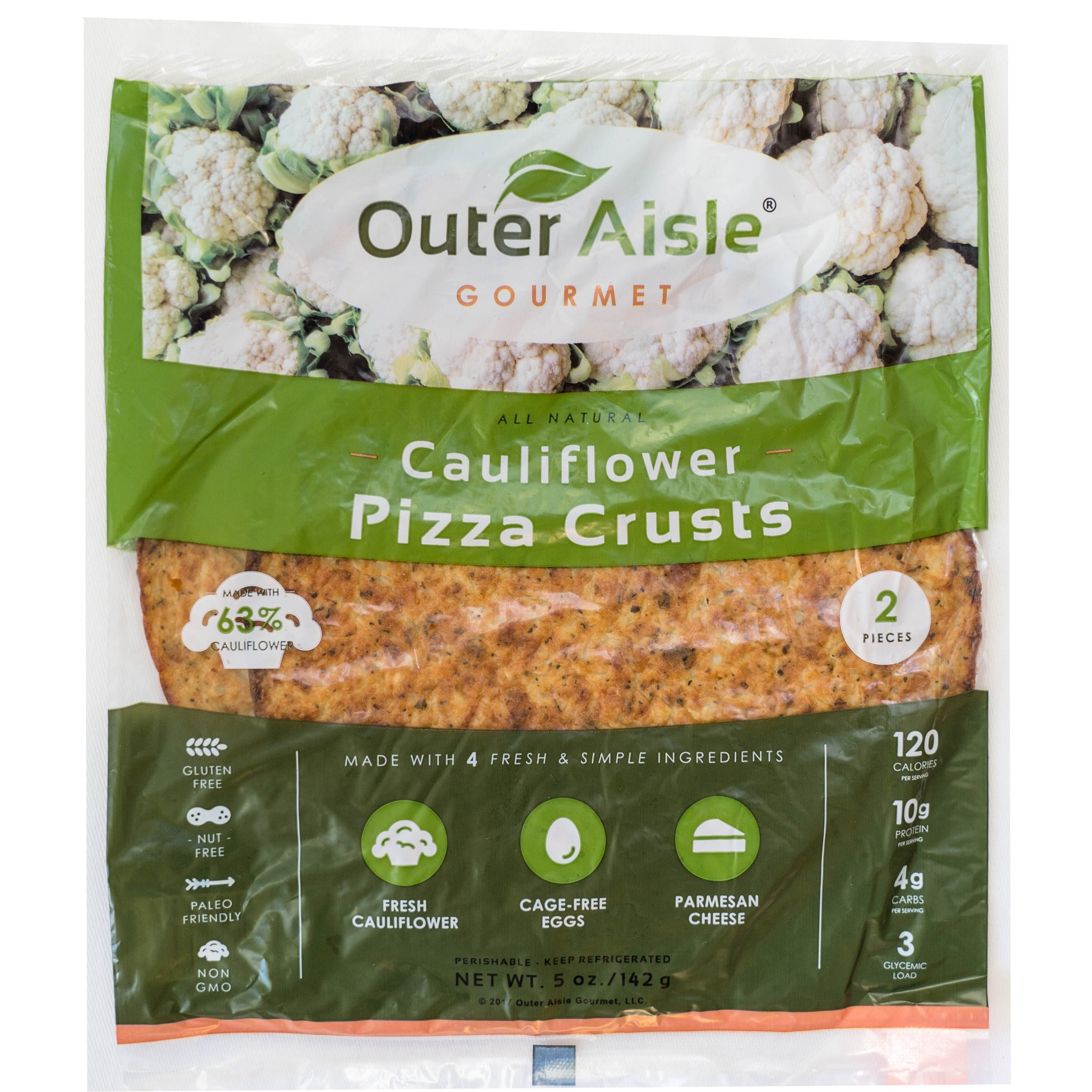 Cauliflower Sandwich Thins
 Outer Aisle Gourmet 24 pieces Cauliflower Sandwich