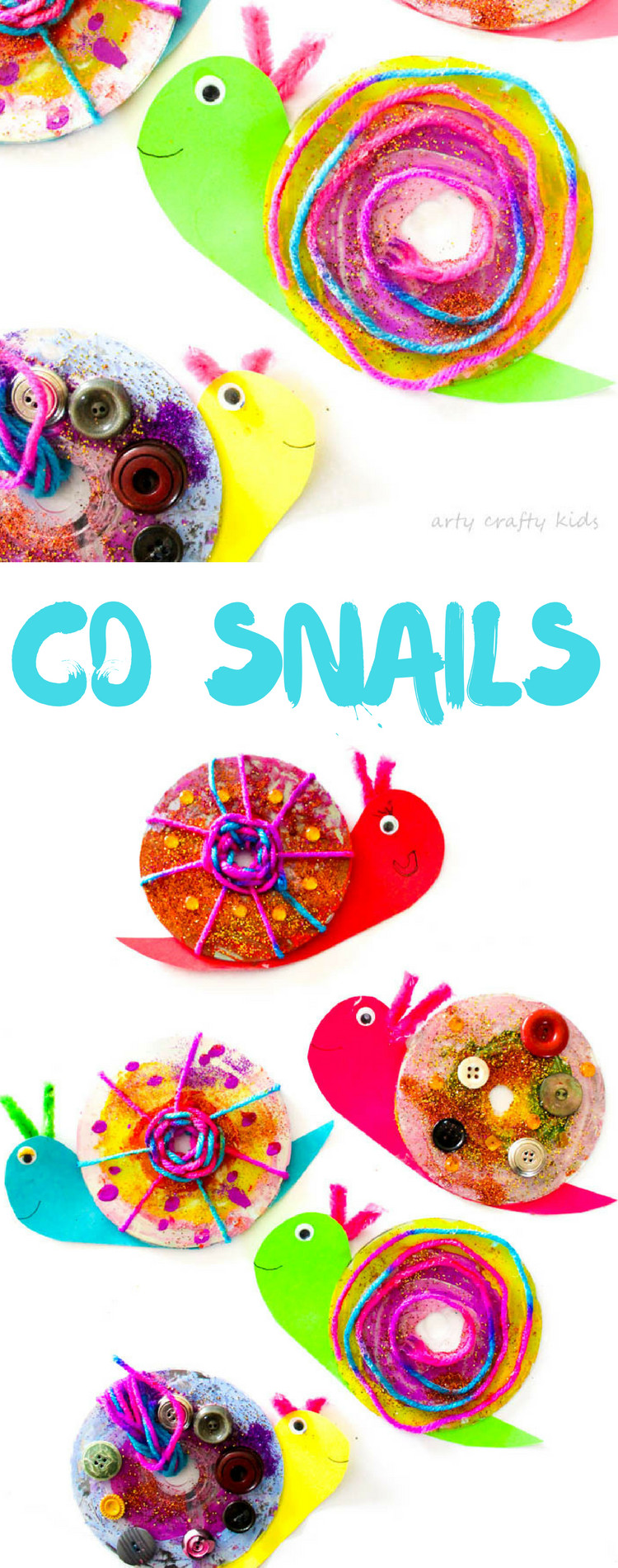 Cd Craft Ideas For Kids
 Easy CD Snail Craft