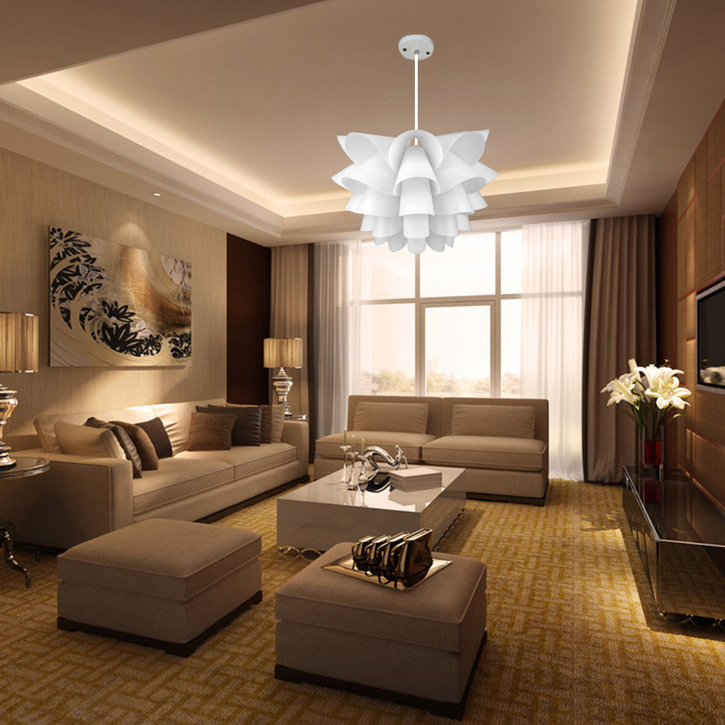 Ceiling Lights Living Room
 NEW DIY Lotus Ceiling Light Pendant Lamp Chandeliers Shade