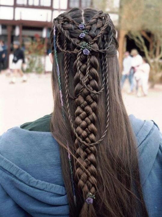 Celtic Hairstyles Female
 Celtic Wedding Hair would be a total b tch if I had to do