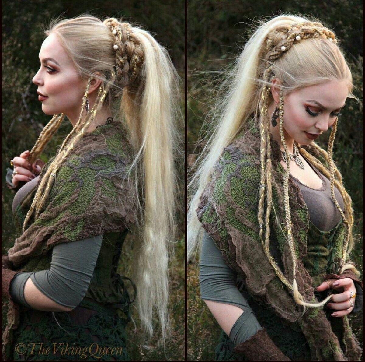 Celtic Hairstyles Female
 viking braided hairstyle autiful