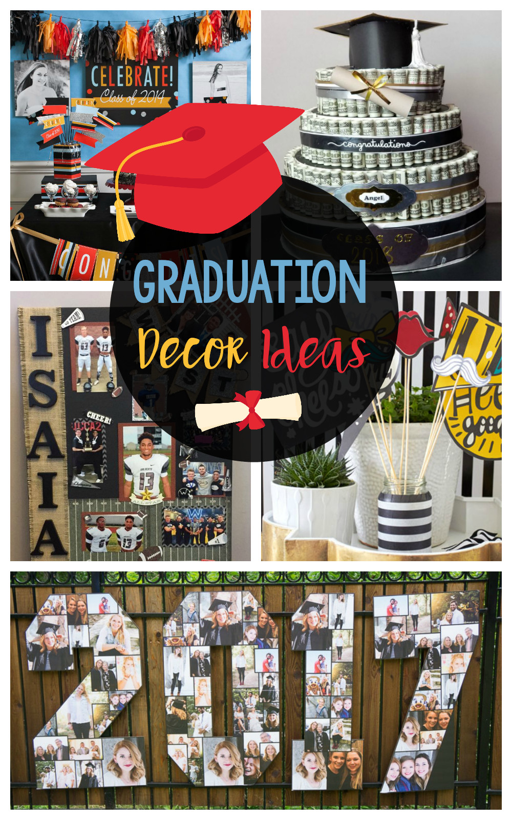 Centerpiece Ideas For Graduation Party
 Fun DIY Graduation Decorations – Fun Squared
