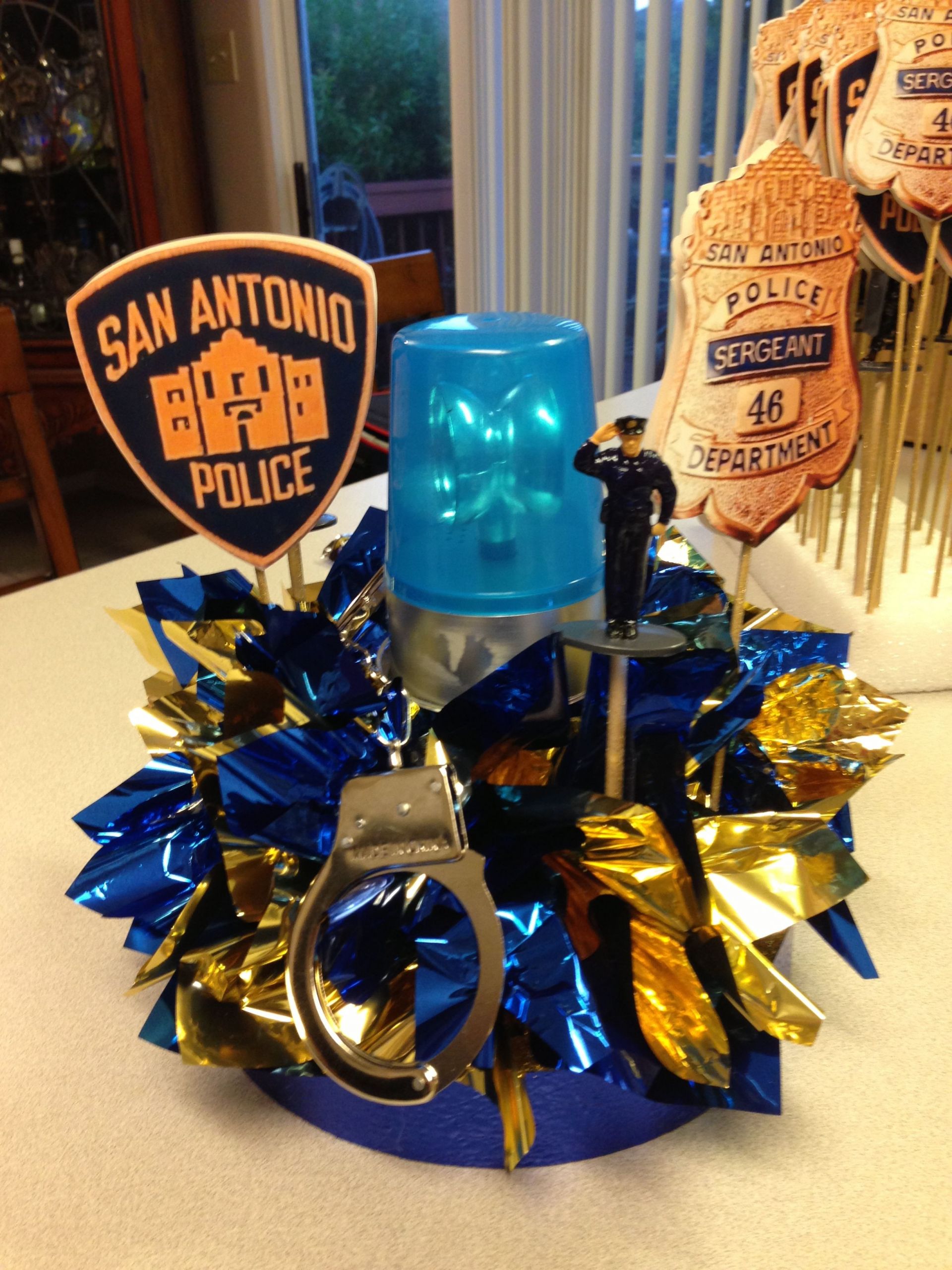 Centerpiece Ideas For Police Retirement Party
 1000 images about Paroled Theme Retirement Party on Pinterest