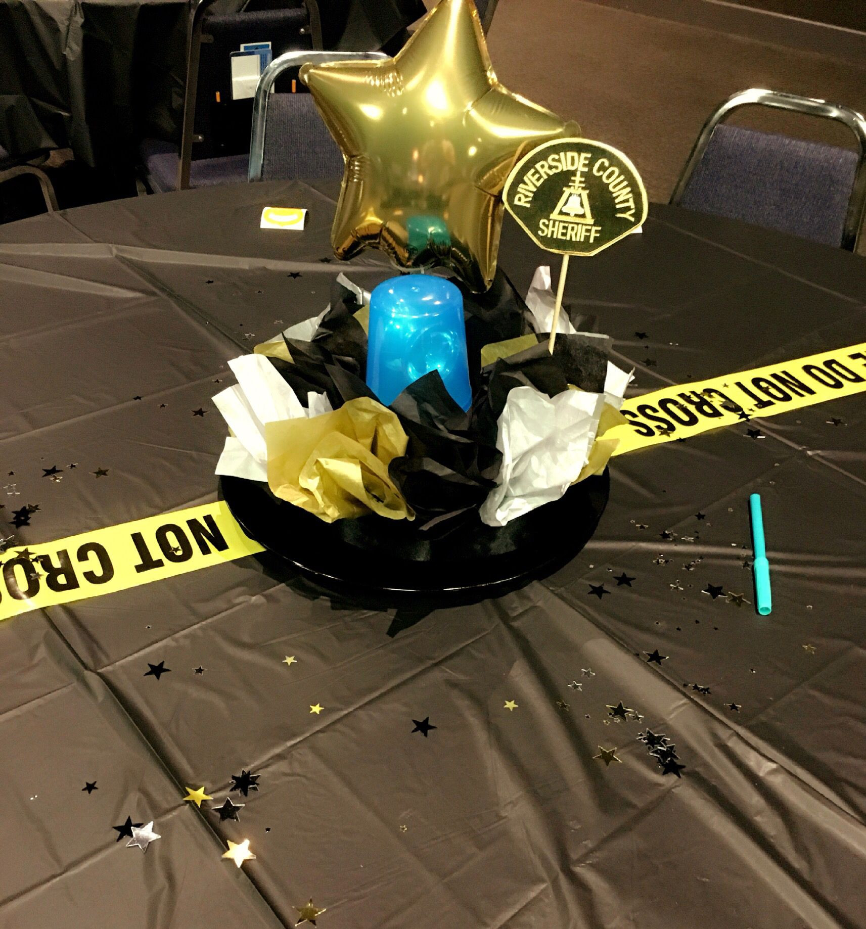 Centerpiece Ideas For Police Retirement Party
 Centerpieces