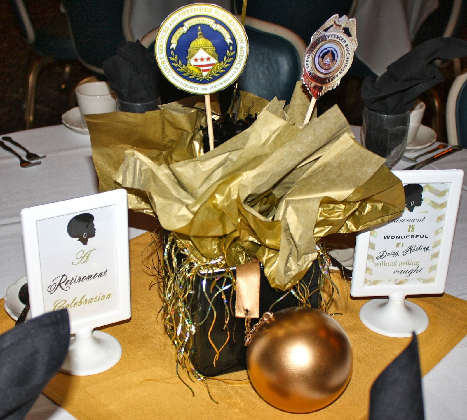 Centerpiece Ideas For Police Retirement Party
 Enchanted Expectations November 2013