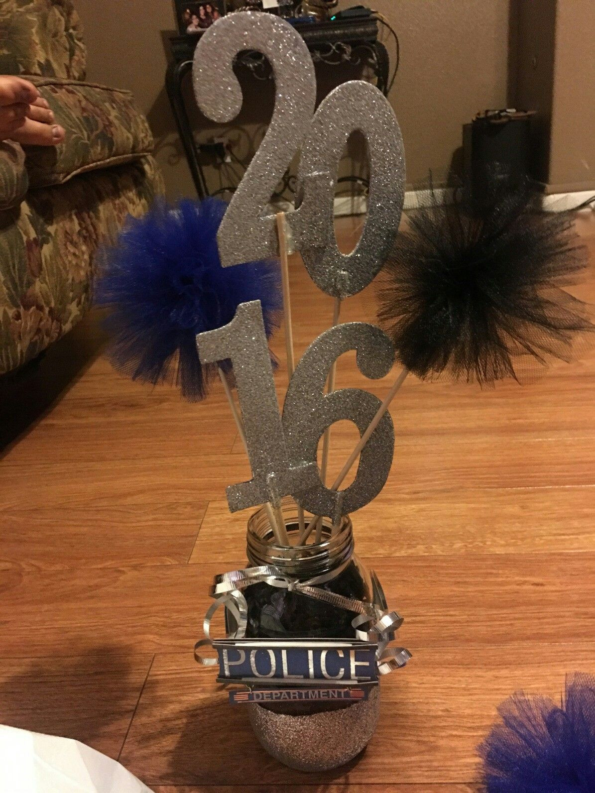 Centerpiece Ideas For Police Retirement Party
 2016 police graduation center piece