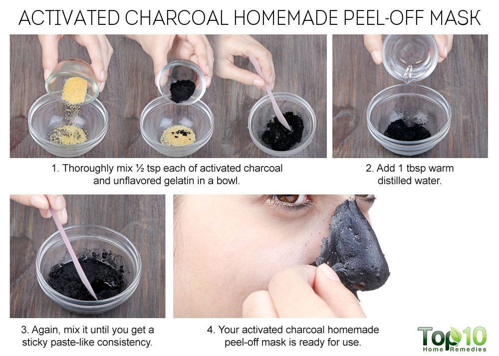 Charcoal Peel Off Mask DIY
 Homemade Peel f Masks for Glowing Spotless Skin