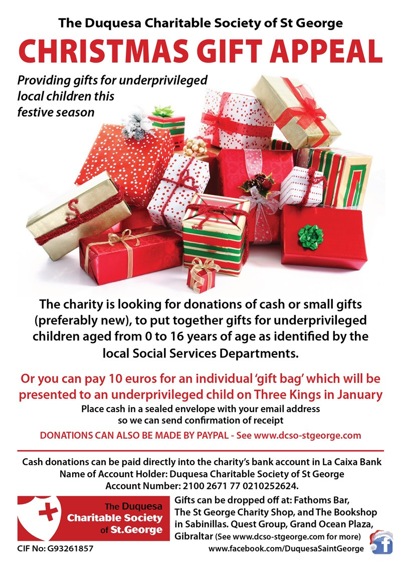 Charity Gifts For Kids
 2015 Children’s Gift Appeal