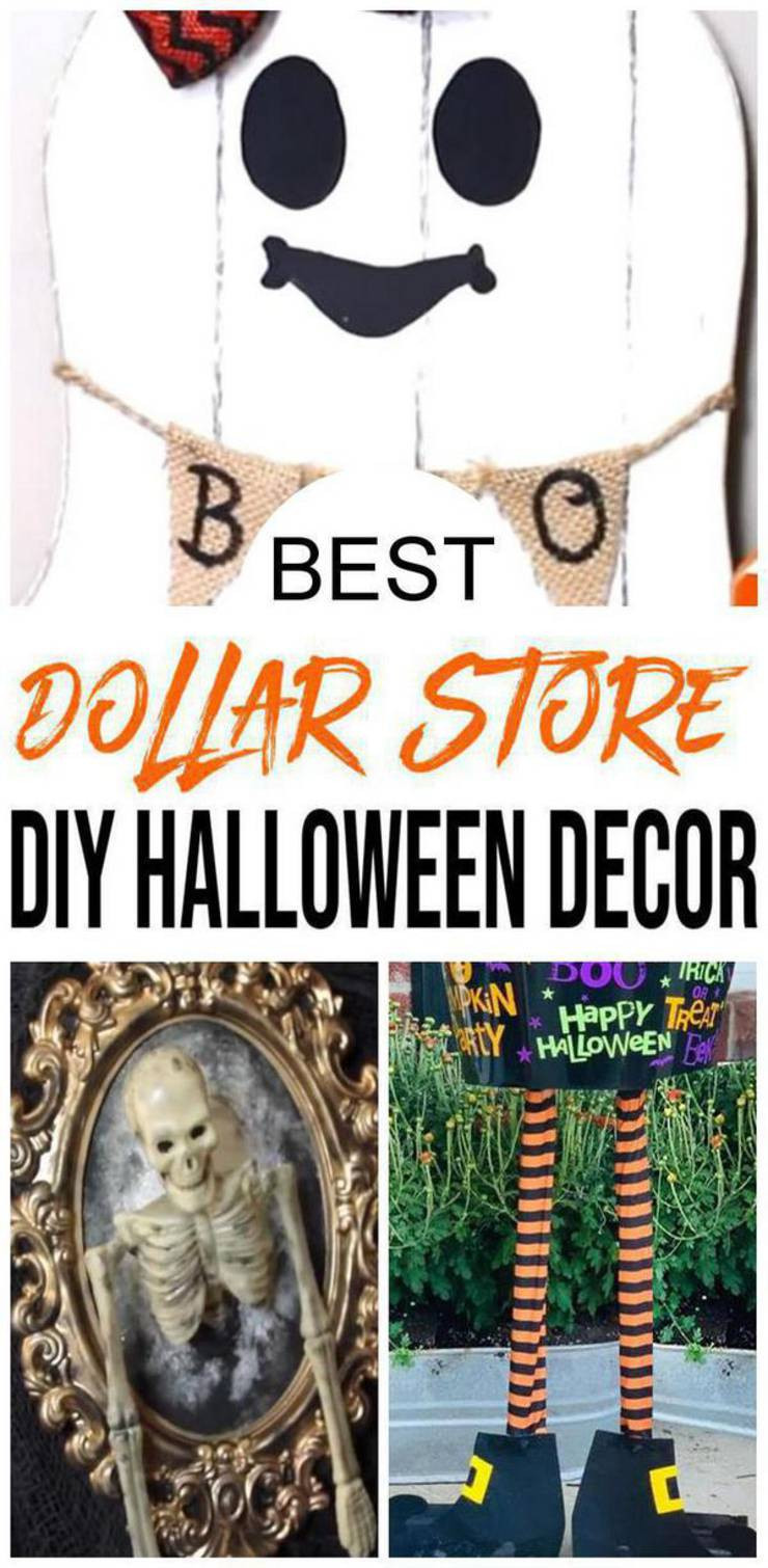 Cheap DIY Outdoor Halloween Decorations
 DIY Dollar Store Halloween Decorations – Ideas & Hacks