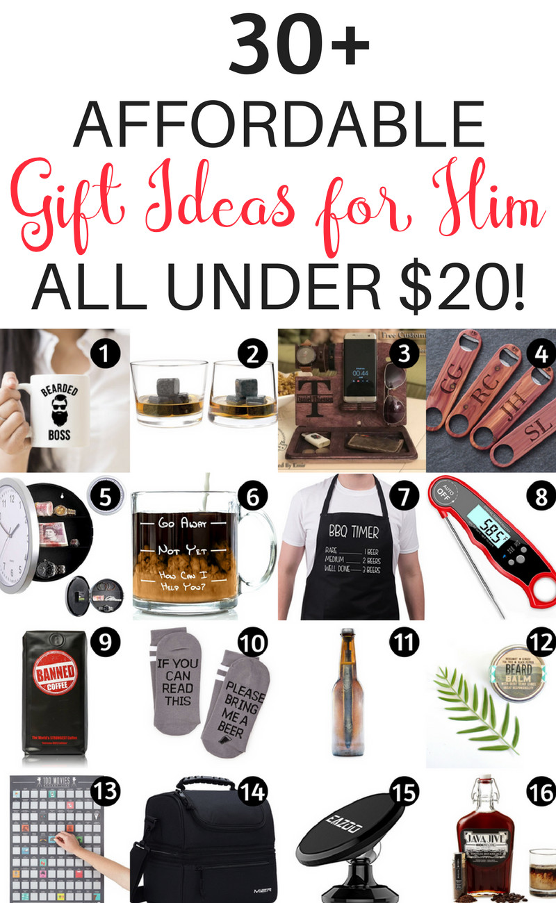 Cheap Gift Ideas For Boyfriend
 20 Gifts for Him Under $20 That Will Rock His World