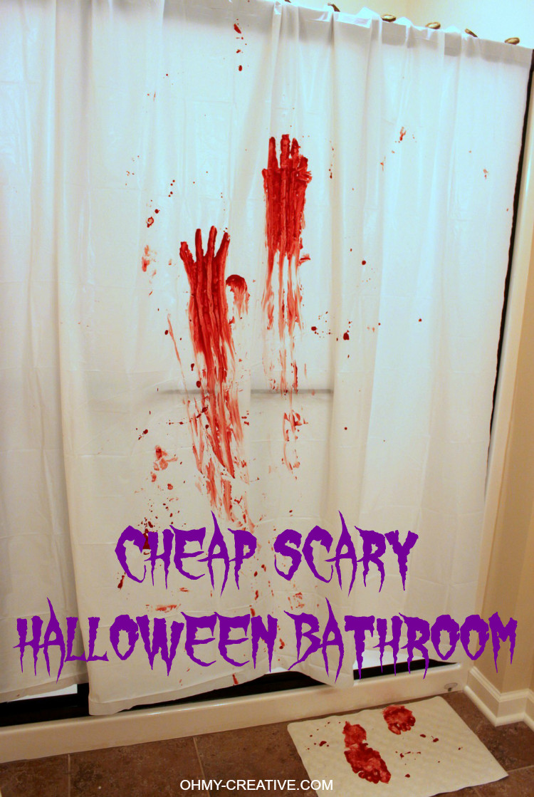 Cheap Halloween Ideas For Party
 Scary Halloween Party Bathroom Oh My Creative