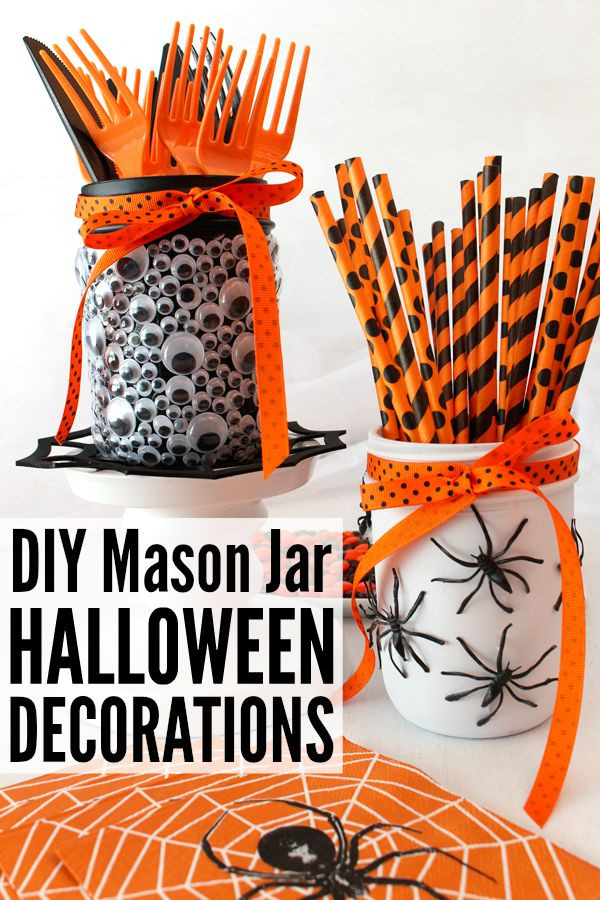 Cheap Ideas For Halloween Party
 DIY Mason Jar Halloween Decorations