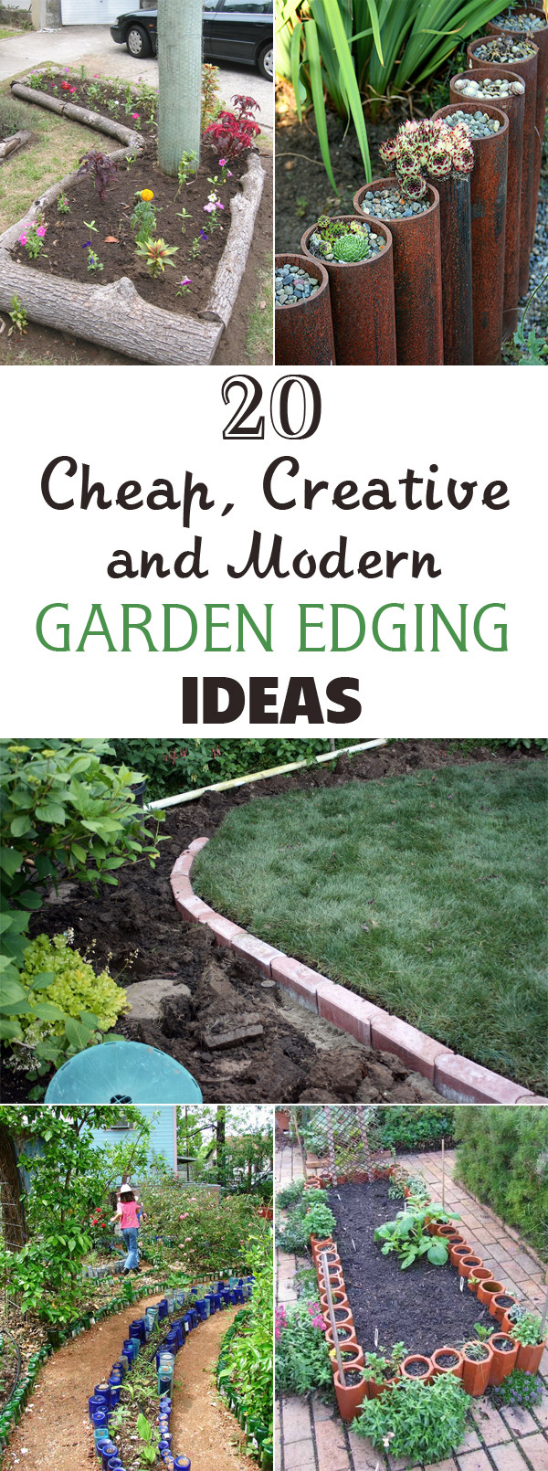 Cheap Landscape Edging
 20 Cheap Creative and Modern Garden Edging Ideas
