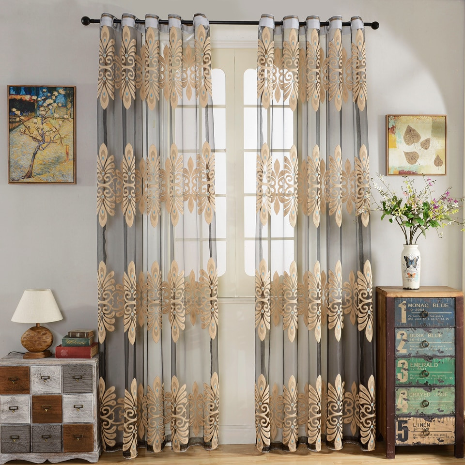 Cheap Living Room Curtains
 Curtains living room bedroom customize ready voile