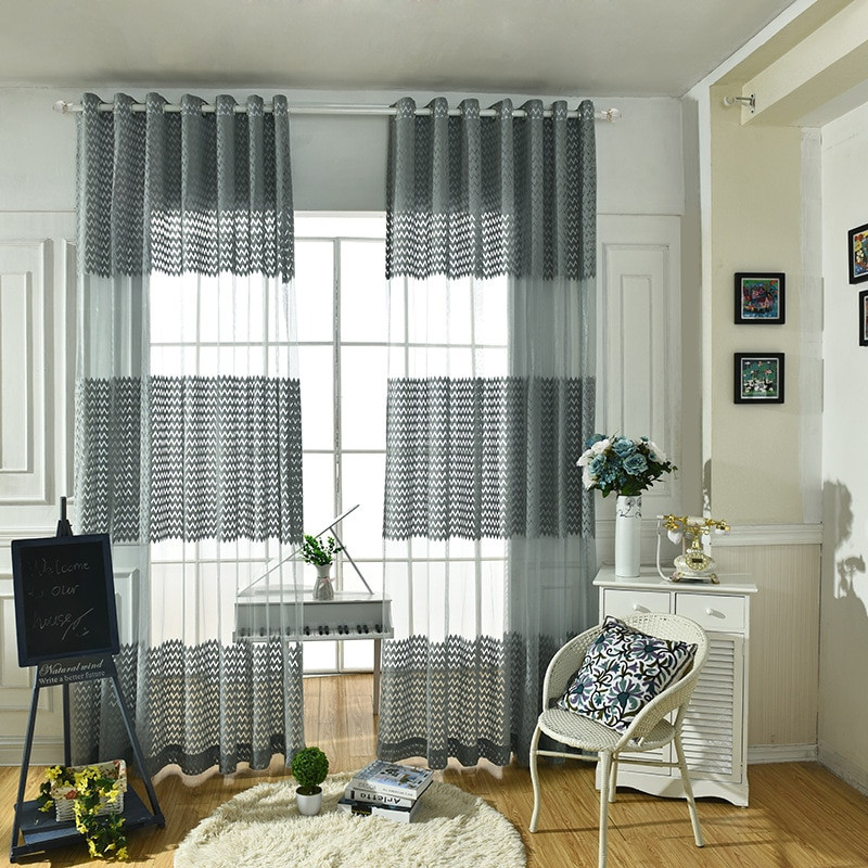 Cheap Living Room Curtains
 Aliexpress Buy Cheap gray tulle Modern Curtains for