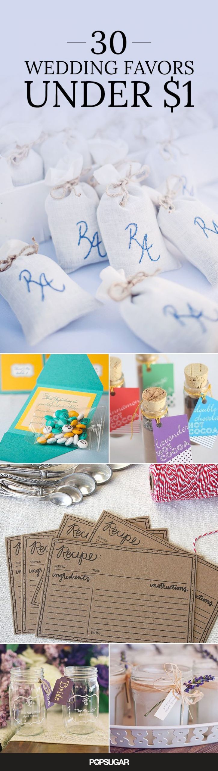 Cheap Wedding Favor Ideas DIY
 44 Wedding Favors You Won t Believe Cost Under $1