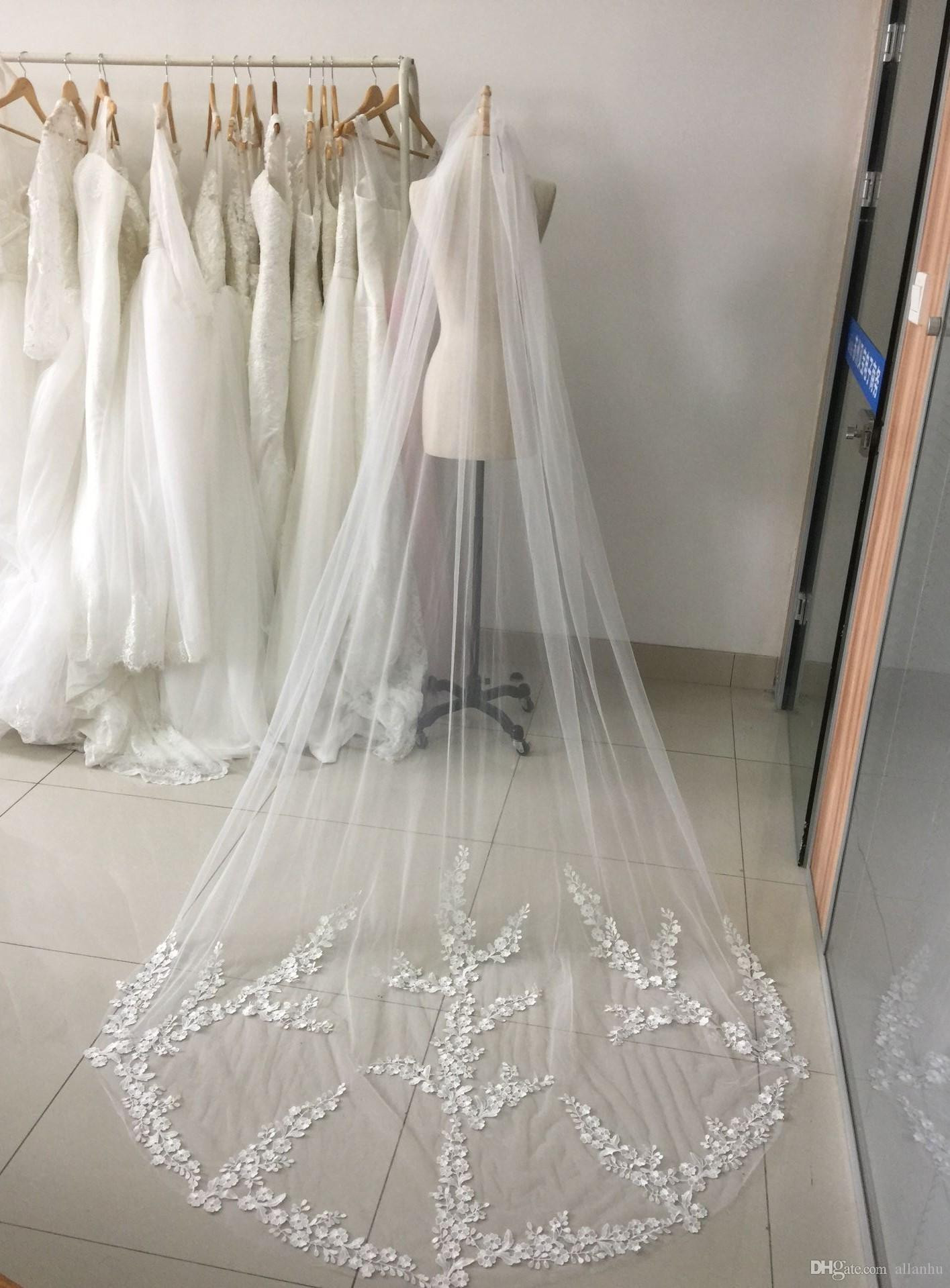 Cheap Wedding Veils For Sale
 2018 New Arrival Princess Wedding Veils Cheap Long Lace