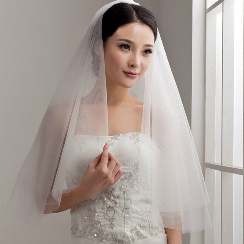 Cheap Wedding Veils For Sale
 Romantic Cheap Wedding Bridal Veils 2017 Hot Sale Ivory